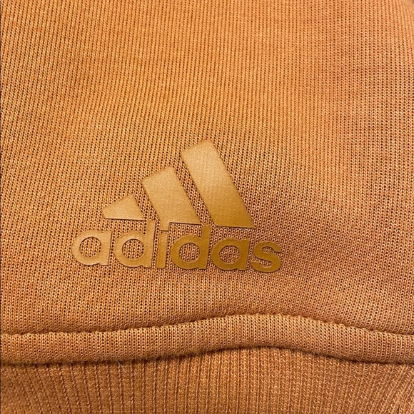 Adidas | Varsity | MockNeck | Burnt Orange | Pullover| Crop Sweatshirt | Size L - Picture 4 of 16